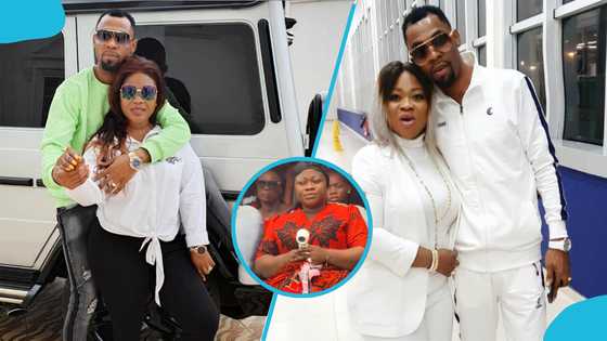 Reverend Obofour’s wife Queen Ciara shows baby bump as she attends her mother-in-law’s funeral