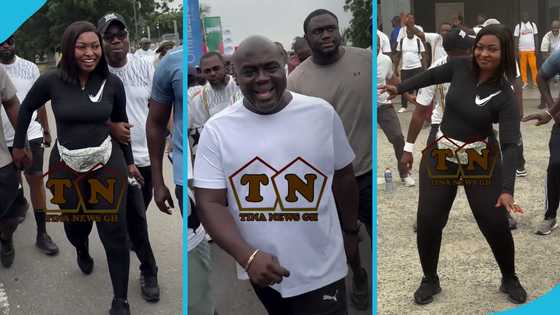 Chief of Staff at the presidency Julius Debrah’s wife turns heads at Fitness Event, videos trend