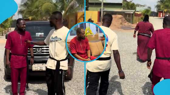 Kwaku Manu and Funny Face visit Ajagurajah barefooted, bearing 'Spiritual belt'