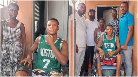 Level 200 UG student gifted wheelchair for school after accident left him unable to walk