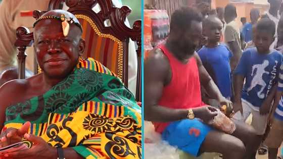 Otumfuo's 'bodyguard' celebrates Christmas with kids In Kumasi: "Asanteman warrior"