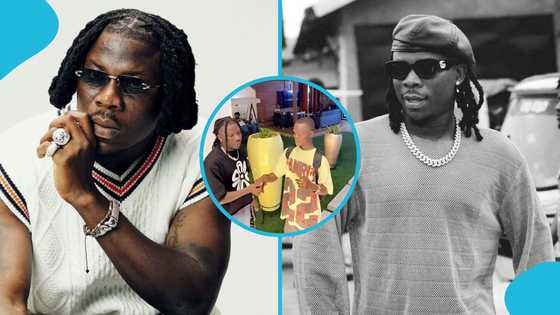 Stonebwoy erupts in joy as a visually-impaired fan performs his song