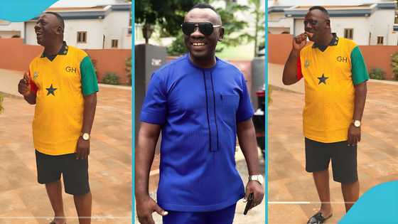 Kumawood actor Akrobeto drinks Fan Choco during public outing, peeps react