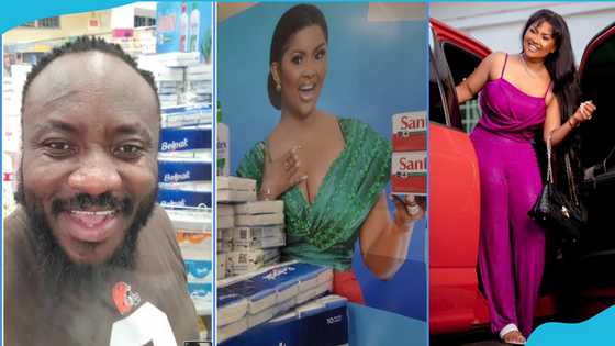DKB enters shop, amazed at the number of products with McBrown's face on it