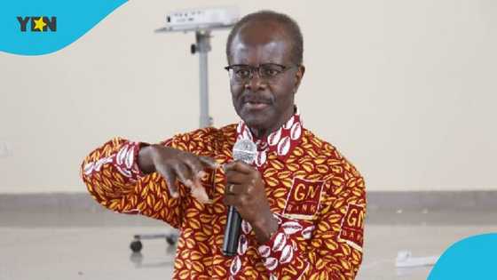 Dr Paa Kwesi Nduom visits GN banking hall transformed into warehouse, video breaks hearts