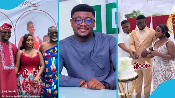 Mahama's presidential aide Dr Sammy Ayeh marries fiancée in a private wedding, videos emerge