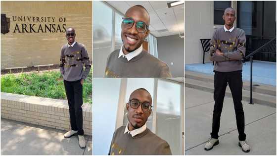 Genius man bags over 15 scholarships in US, drops adorable photos online, many celebrate him