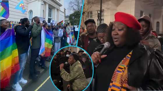 Pro-LGBTQ+ protestors hit Ghana High Commission in UK over anti-gay bill