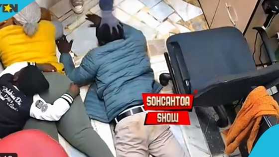 CCTV captures armed robbers attacking Ghanaian shop owners and children in South Africa