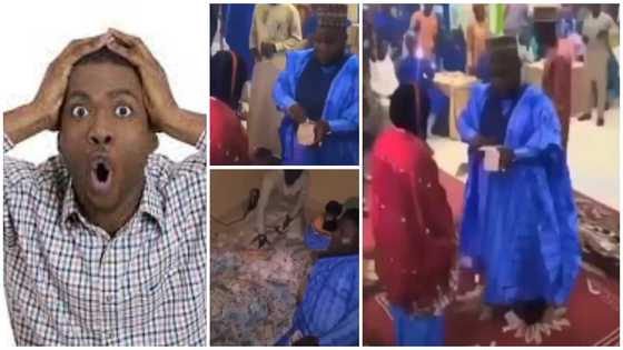 Man takes back all the money he sprayed on bride as she refused to smile