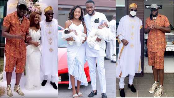 Beautiful names of Despite's son and his wife's twin daughters pop up in a new video