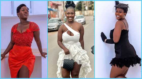 Old photos of curvy TikTok star Felicia Osei looking slim and wearing big earrings in her teens causes stir