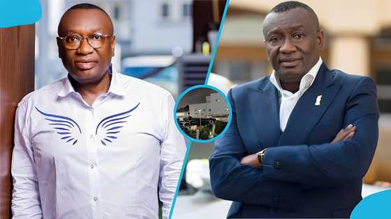Footage of Dr Ernest Ofori Sarpong's gigantic mansion in East Legon surfaces, Ghanaians react