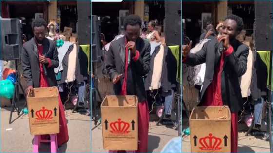 Amerado: Ghanaian evangelist stops preaching to peform Kweku Ananse song, raps with joy in video