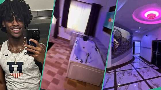 Nigerian father builds magnificent hotel in his son's name, video shows classy interior
