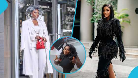 Nana Akua Addo looks ravishing in a stylish bodycon dress for her beautiful birthday shoot