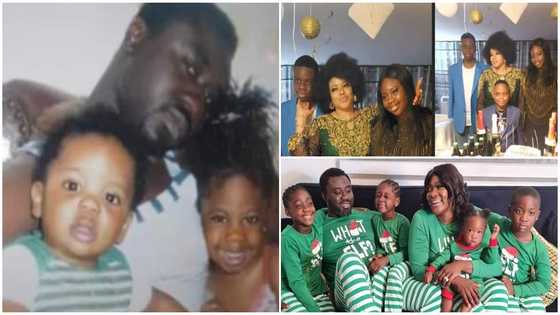 Rare photos of Mercy Johnson's grown-up stepchildren and husband Prince Odi's ex-wife hit social media