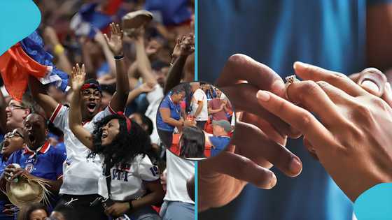 World Cup romance: Fan proposes to girlfriend on pitch at halftime of Haiti vs Morocco match