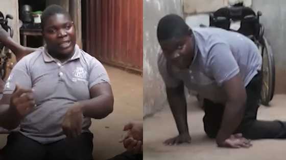 Disabled Ghanaian boy rejected by both parents asks God 3 questions in emotional video