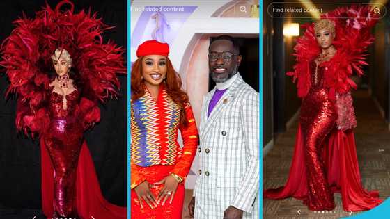 TGMAs 2025: "Ogyaba’s daughter" Ohemaa Dynamite channels Cardi B in a red glamorous couture