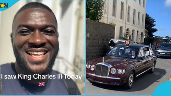 Ghanaian man relocates to UK, delights as King Charles recognises him on the street, video trends