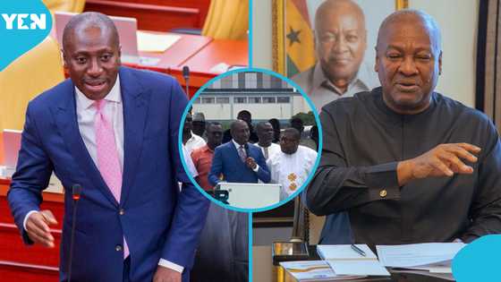 Afenyo-Markin 'preaches' at National Day of Prayer amid cheers, John Mahama applauds him