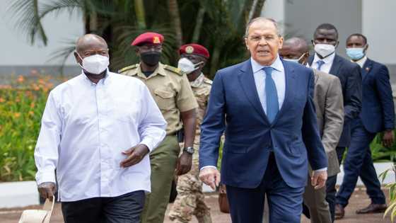 Uganda's Museveni defends ties with Russia as Lavrov visits