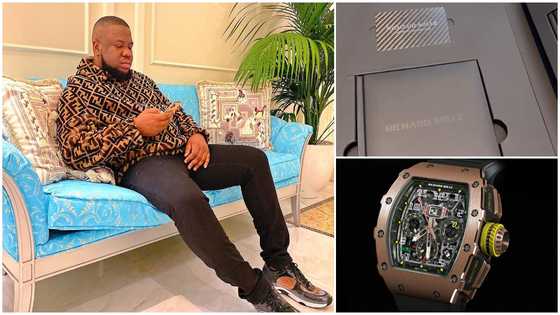 Shatta Bandle's rich friend Hushpuppi splashes GHC1.4m on a wristwatch; shares photos