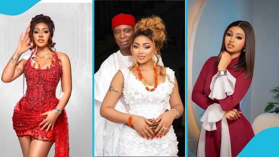 "I give up": Emotional Regina Daniels vows to return to Ned Nwoko's house and do whatever he wants