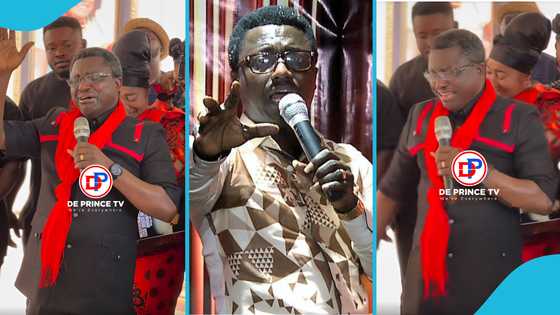 Opambour weeps as he pays his final respects to his beloved sister during her funeral rites