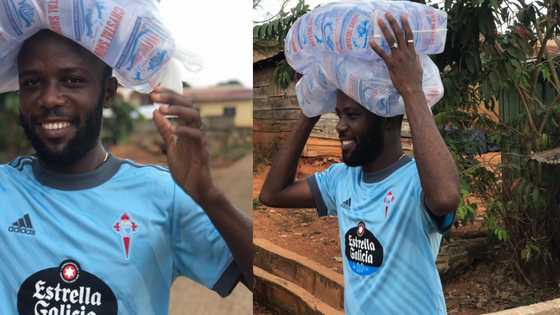 Meet KNUST graduate who sells 'pure water' for a living due to unemployment