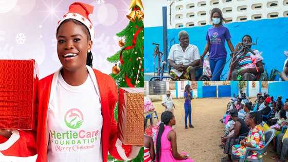 Ghanaian beauty queen blesses dozens of disabled people with 80 hampers for X'mas