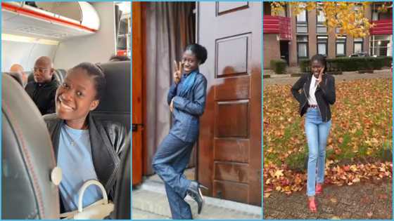 Ghanaian lady quits KNUST to relocate abroad, shares her happy moments in adorable TikTok video
