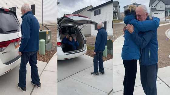 Man breaks into tears on 80th birthday after reuniting with daughter he had not seen in 12 years