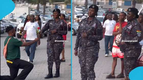 Friendly Ghanaian police officer rejects GH¢500 gift from stranger: "Very disciplined"