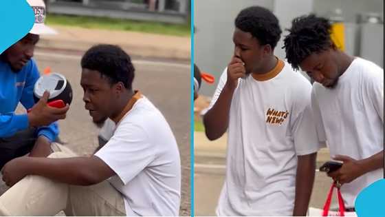 Ghanaian man who cheated on girlfriend weeps as new lover breaks his heart