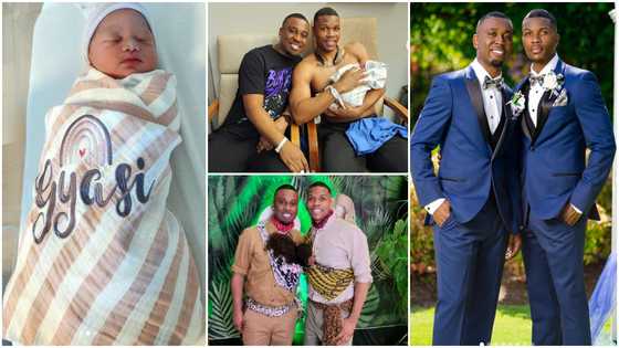Gay couple welcomes baby girl born through surrogate, netizens gush over adorable photos “This can only be God”