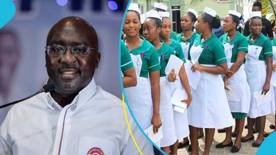 "It will drop": Bawumia assures trainee nurses their allowances will be paid by Thursday, May 16