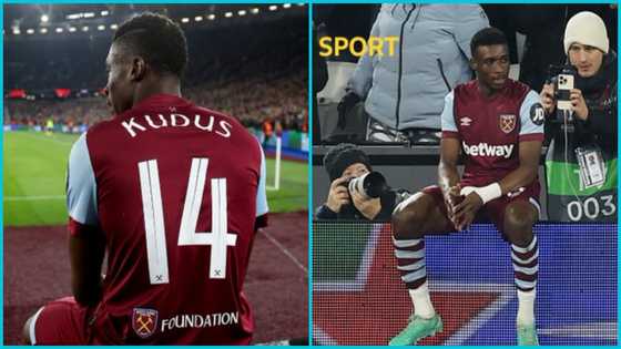 BBC hails Mohammed Kudus' West Ham goal celebration, fans rate his over Ronaldo's siiuuu (Photos)