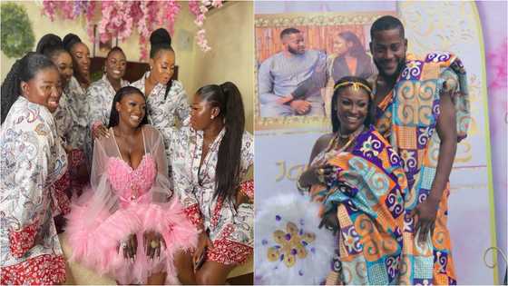 Newly married Okay FM's Abena Moet makes bold statement amid lady calling her husband 'ashawo'