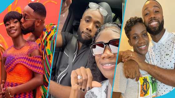 Harold Amenyah's wife looks gorgeous in an African print dress as she flaunts her expensive wedding ring