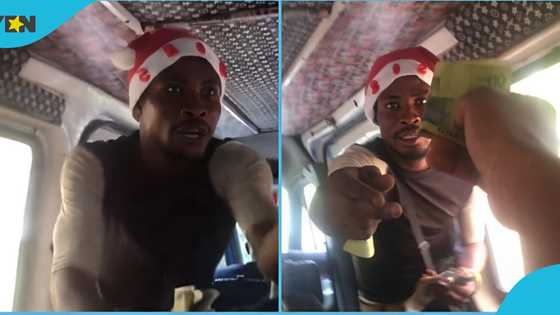 Ghanaian trotro mate impresses passengers with his fluent English, video warms hearts