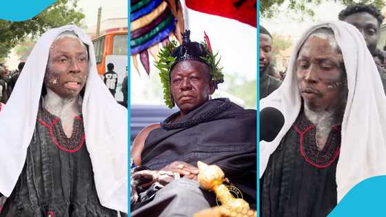 Asantehemaa Funeral: Kwaku Bonsam barred from greeting Otumfuo, gets angry in video
