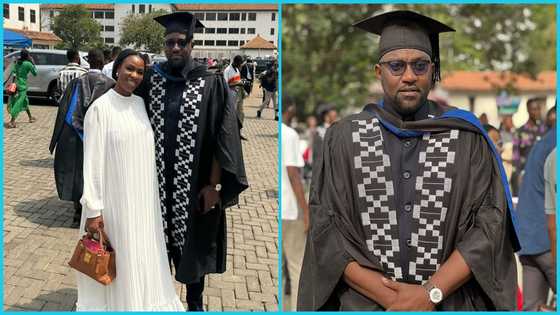 John Dumelo wife gushes as hde bags his 3rd Master's Degree, shares lovely videos