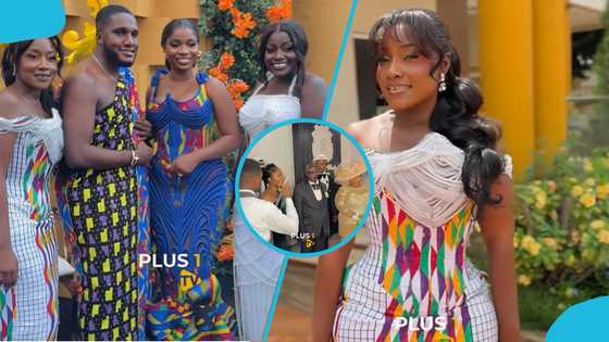 Anita Sefa Boakye’s millionaire father flaunts dapper look at son’s wedding reception, video trends