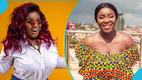 Maame Serwaa's alleged boyfriend sprays bundles of cash on her as she celebrates her birthday, fans gush