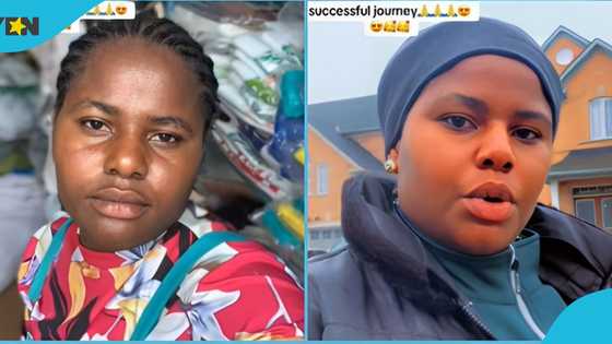Ghanaian lady rejoices as she relocates abroad, flaunts transformation in video