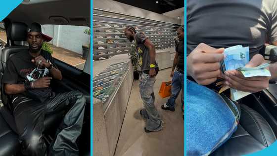 Black Sherif counts South African Rands, flaunts luxury lifestyle, videos excite fans