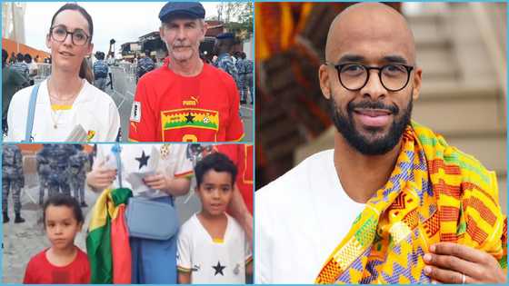 AFCON 2023: Wife and kids of Dennis Odoi arrive in Côte d'Ivoire to support Black Stars, video trends