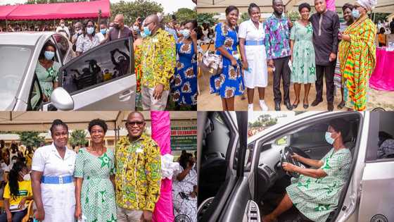 Ablakwa gifts longest serving midwife in North Tongu a car (photos)